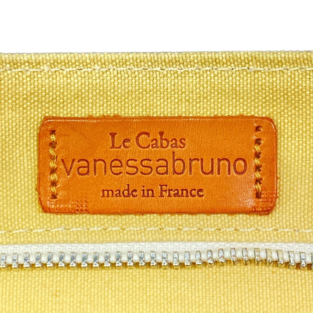 vanessa bruno Kabus XS Yellow Gold Canvas Tote Bag