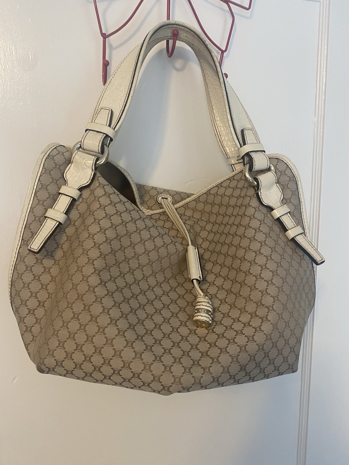 Celine Bittersweet Triomphe Monogram Hobo Shoulder Bag