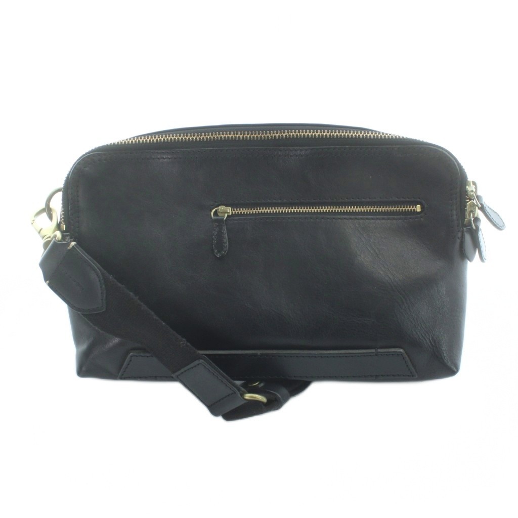 NELD Leather Black Shoulder Bag Crossbody AB Condition 19cm/7.5″