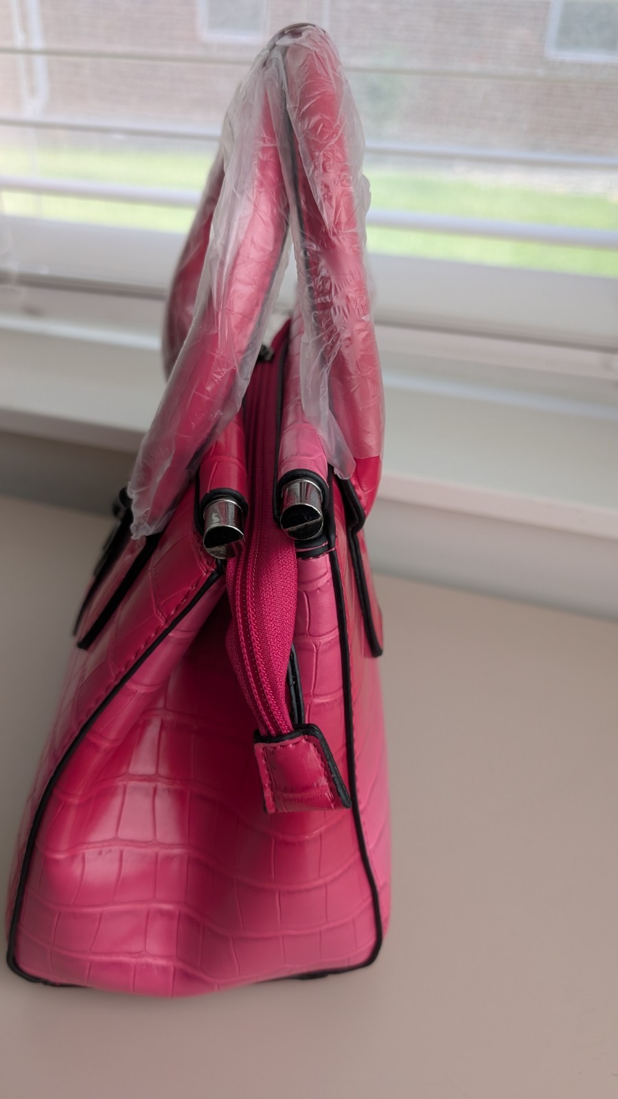 Crocodile Pink Purse