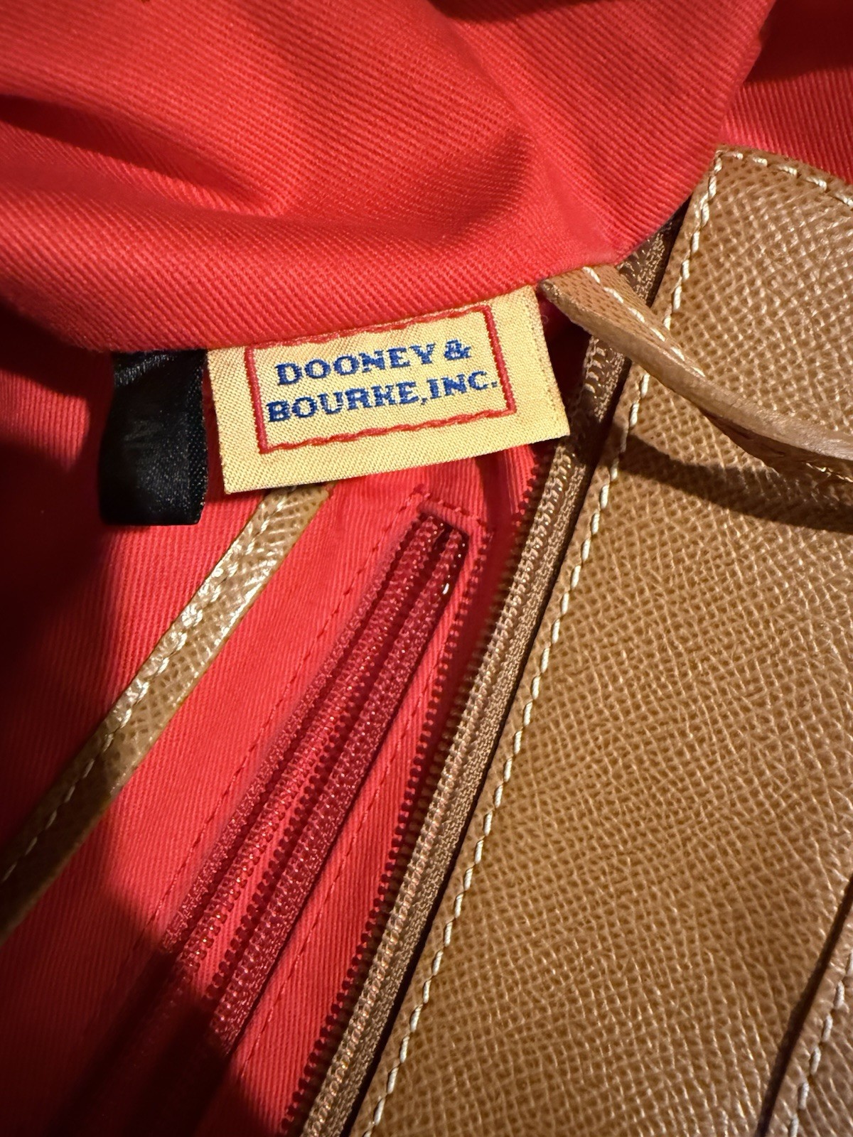 Dooney And Bourke Pebbled Leather Tote Bag