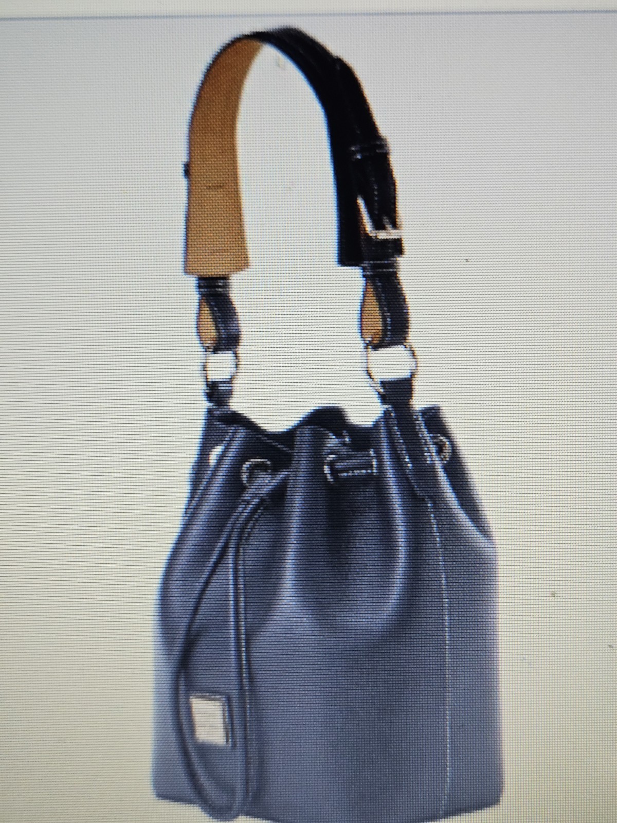 Lucca Leather Small Drawstring Marine Blue New Reg. 298