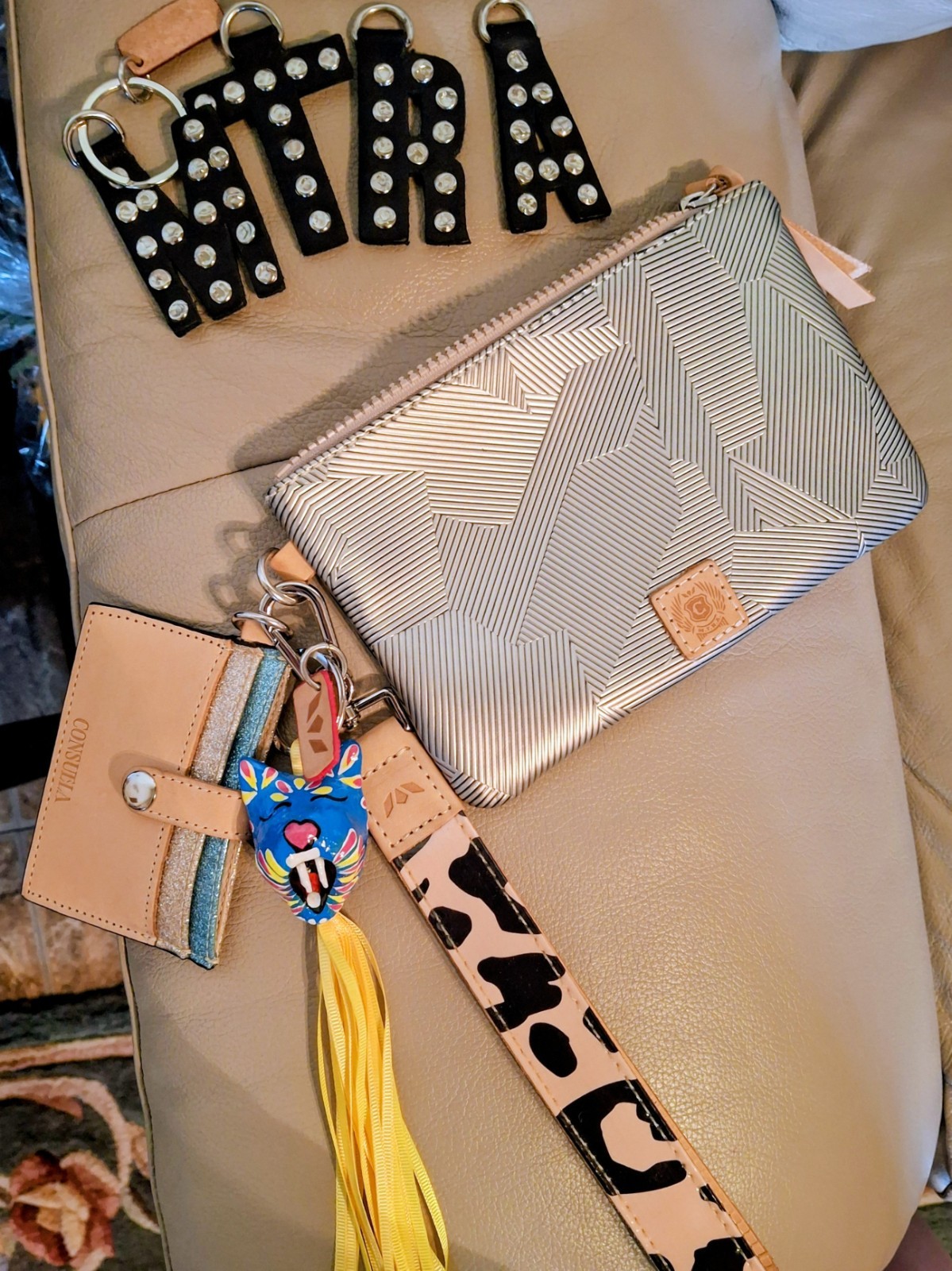 New Consuela Wristlet / Wallet / Charms