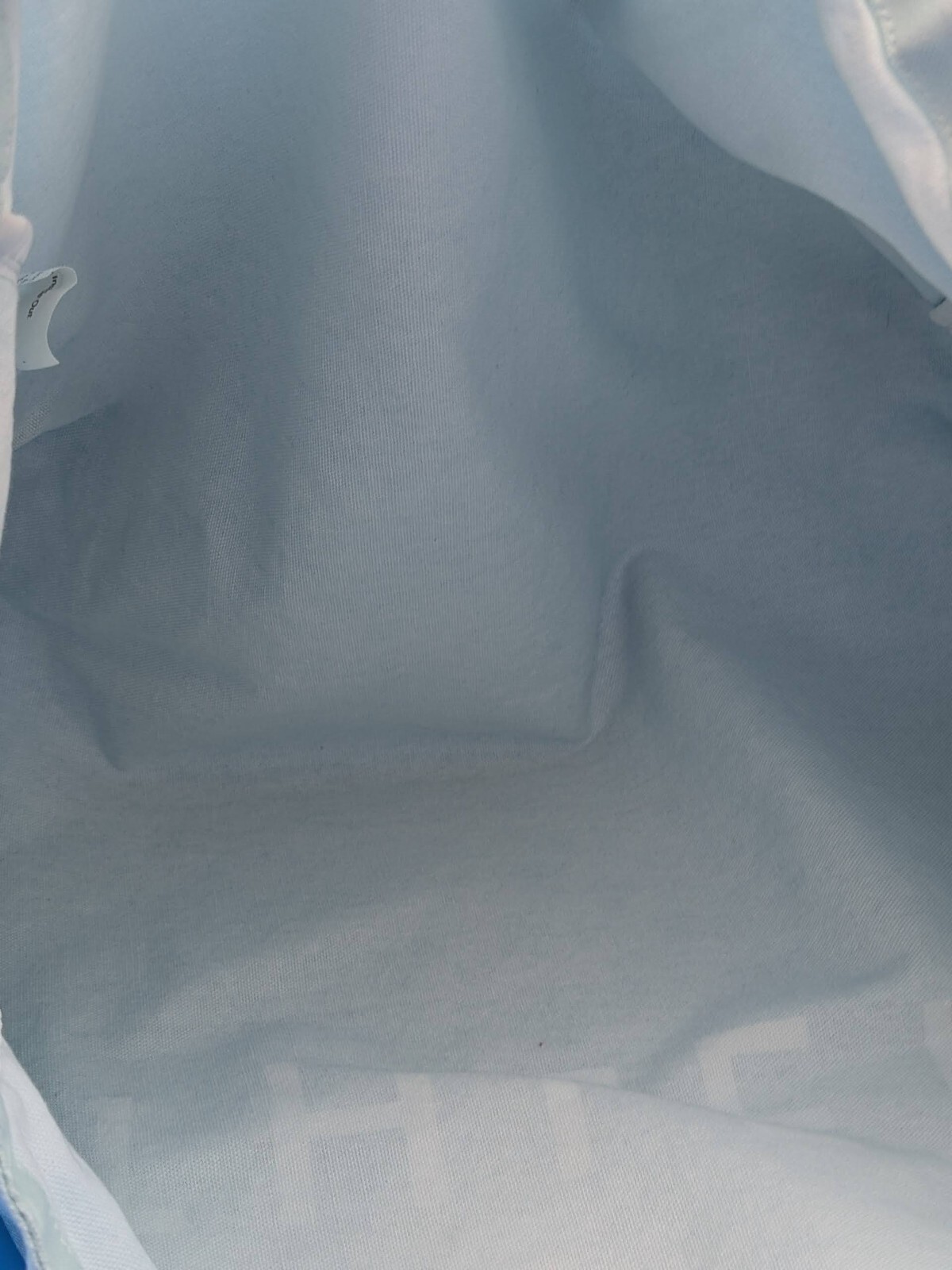 Athleta Large Canvas Tote Gym Beach Shopping Open Bag Blue Ombre
