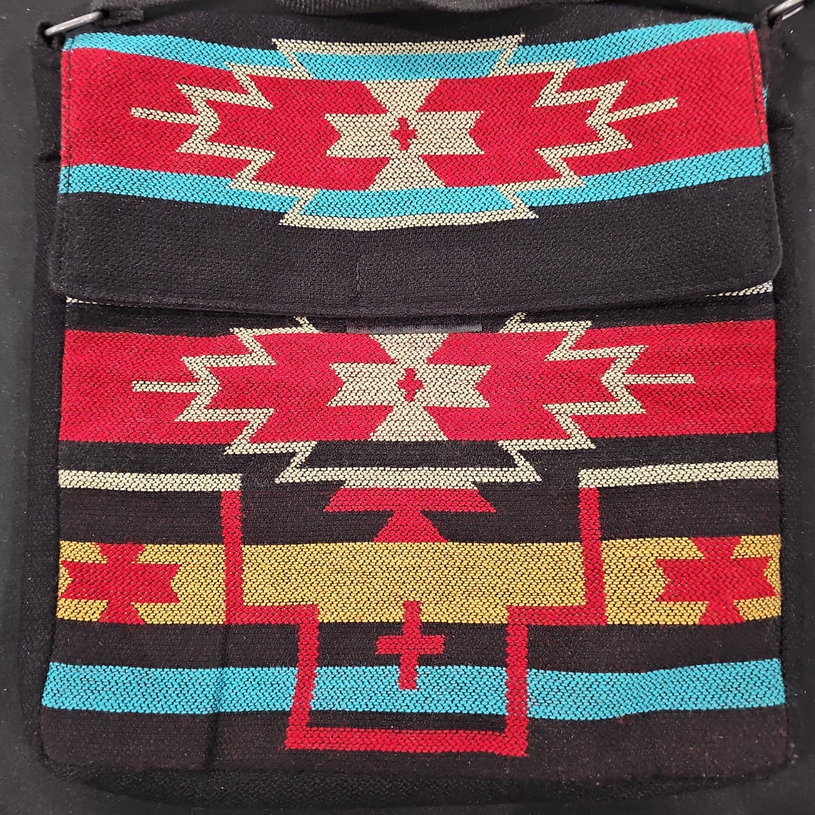 El Paso Saddle Co Shoulder Handbag Southwest Style Inside Zipper Pocket LikeNew