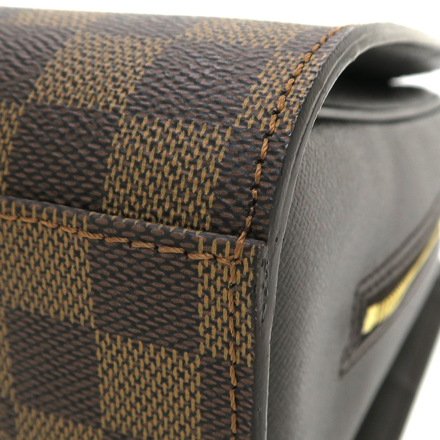 Louis Vuitton Triana N51155 Coated Canvas Brown Bag #SAB15603
