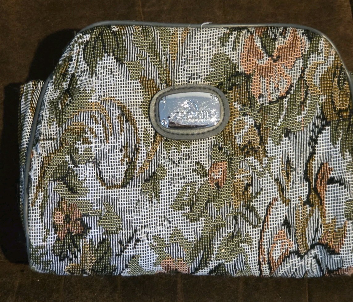 Jordache Tapestry Makeup Clutch Bag