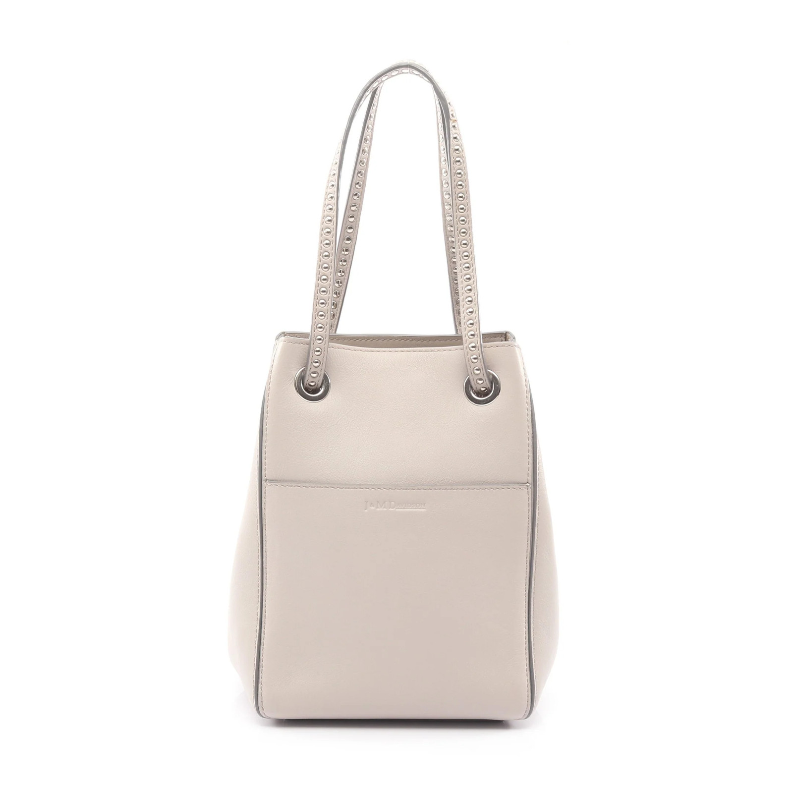 J&M DAVIDSON 2 4 Handbag Beige Leather #RCB2410