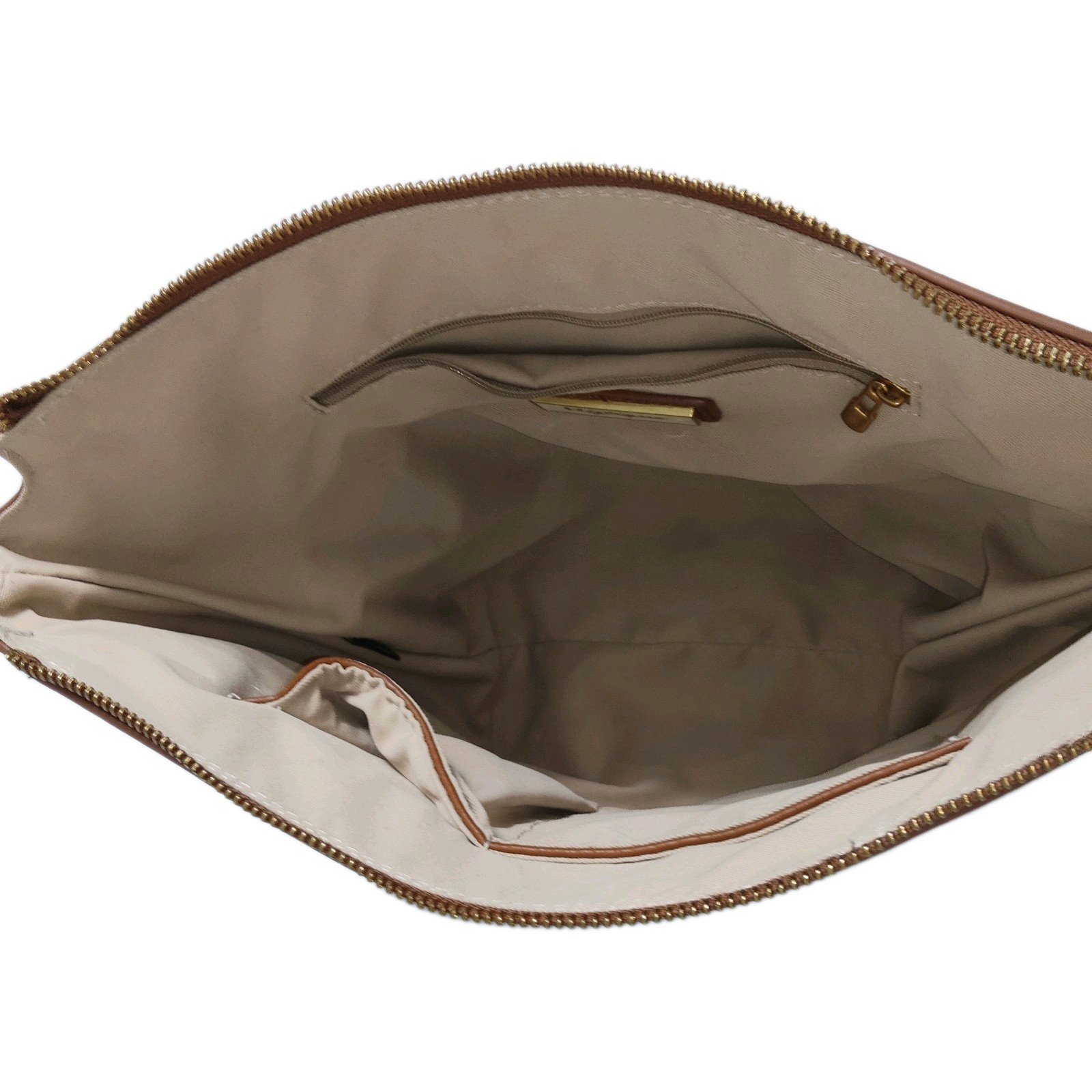 Tiffani And Fred Paris Suede Tote Bag in Brown. 11.8×9.8×5.9. Pre-owned.