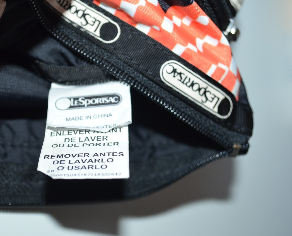 LeSportSac Cross Body 3 Zipper POP ART Print Kasey SPLASH POW POP Adjust Strap