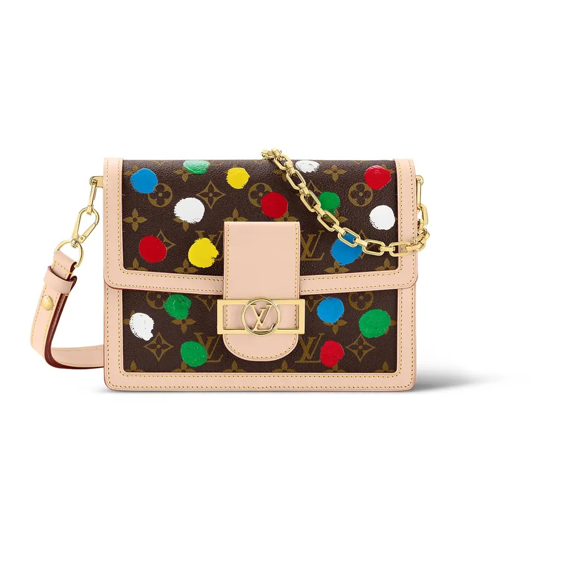 LOUIS VUITTON xYayoi Kusama Yayoi Shoulder Bag Medium Women’s 9.8x4x6.6 in