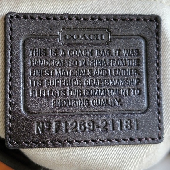 Coach 21181 Legacy Grommet Duffle Brown Orange Leather Bag Y2K