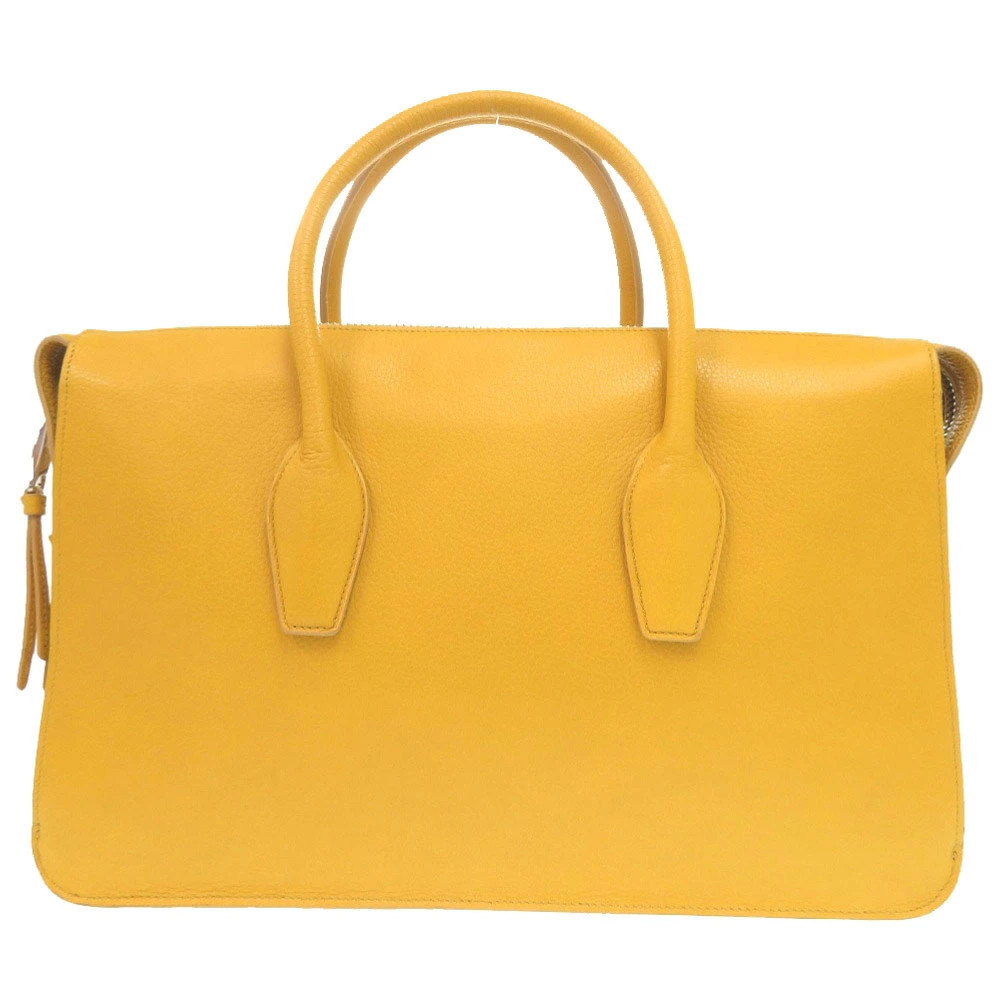 Tod’s Logo 2WAY Leather Yellow Women’s Bag #LTB1403