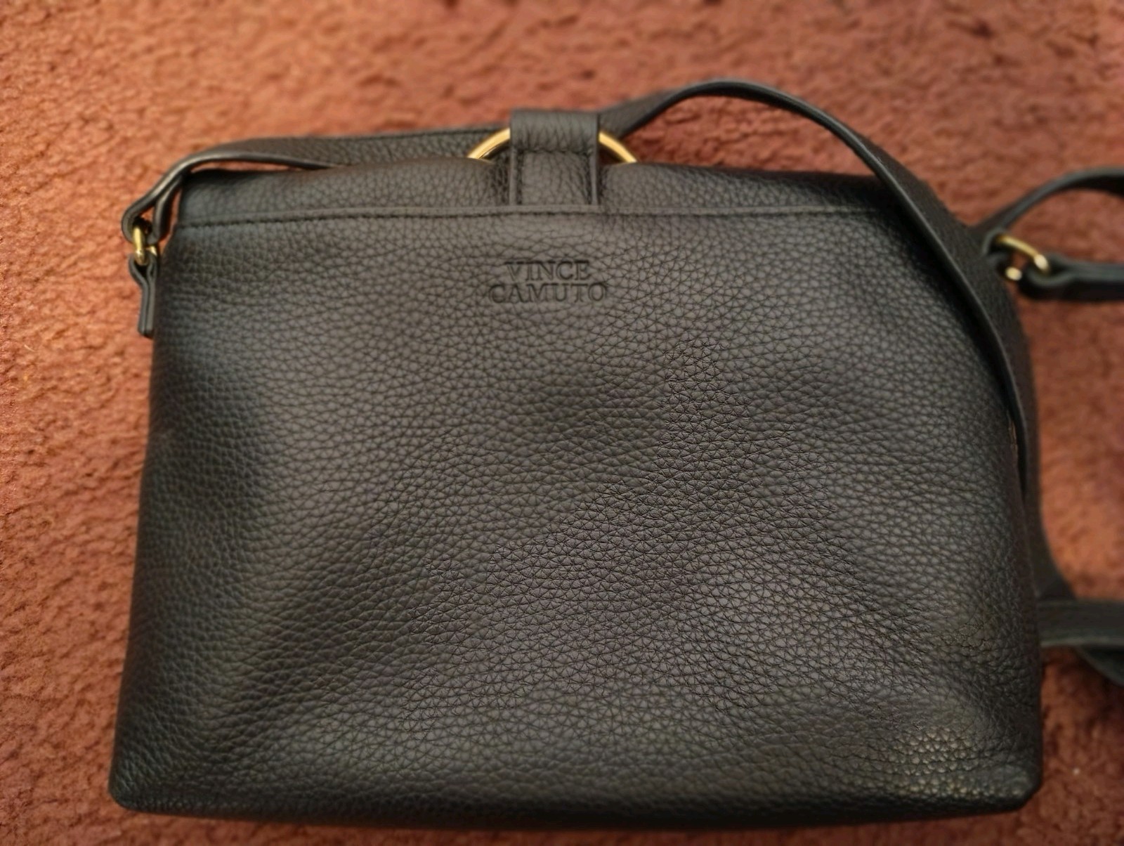 Vince Camuto Ruthi Crossbody Bag Genuine Black Leather