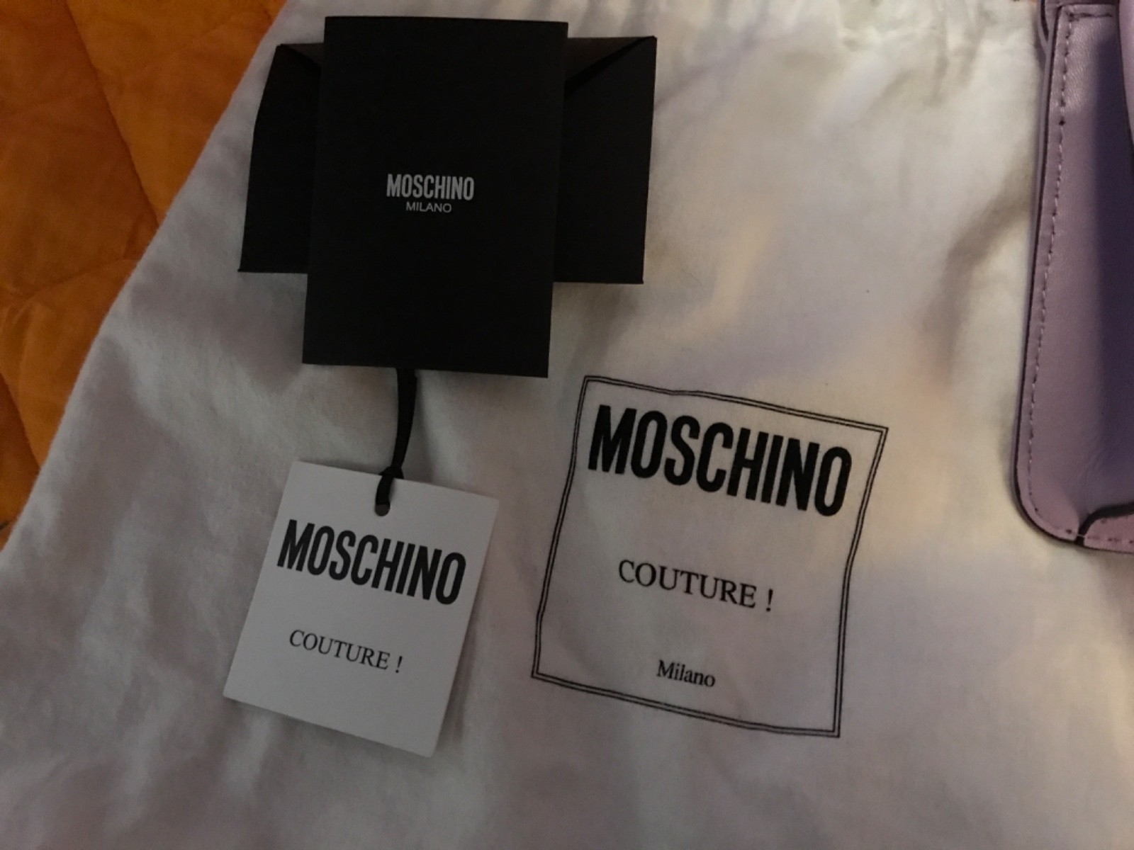 Moschino Couture Logo “M” Quilted Leather Crossbody/Shoulder Bag