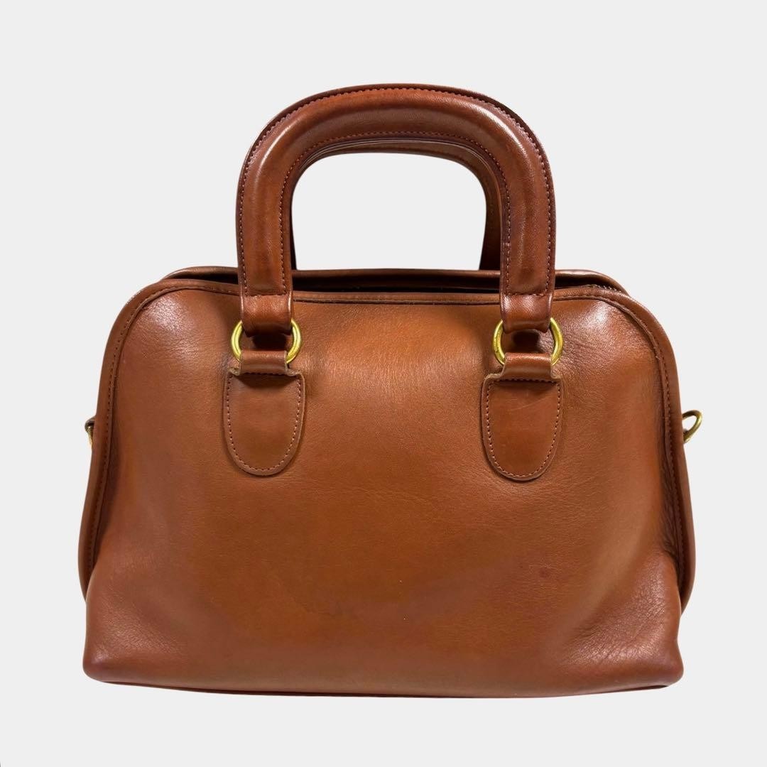 Coach Old Coach Vintage Leather 2 Way Shoulder Handbag 9903 Brown 27.5cm Japan