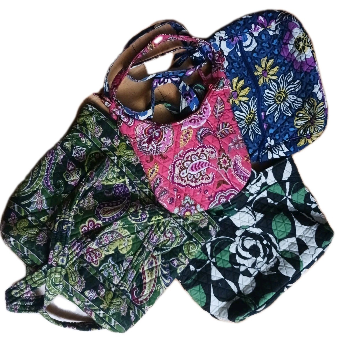 Lot Of 4 A Vera Bradley Handbags 1-Cross Body Others Handles – Floral & Paisley