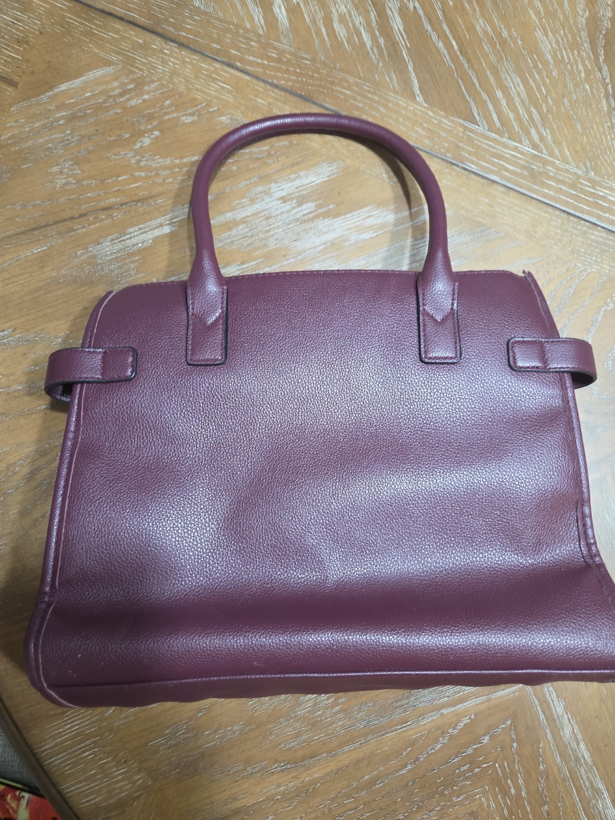 Burgundy Women’s Purse with flowers