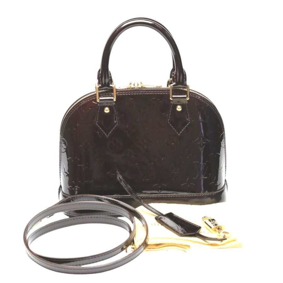 LOUIS VUITTON Bag: Alma BB M91678 Amarante W24H17D11.5cm w/dust bag strap;–