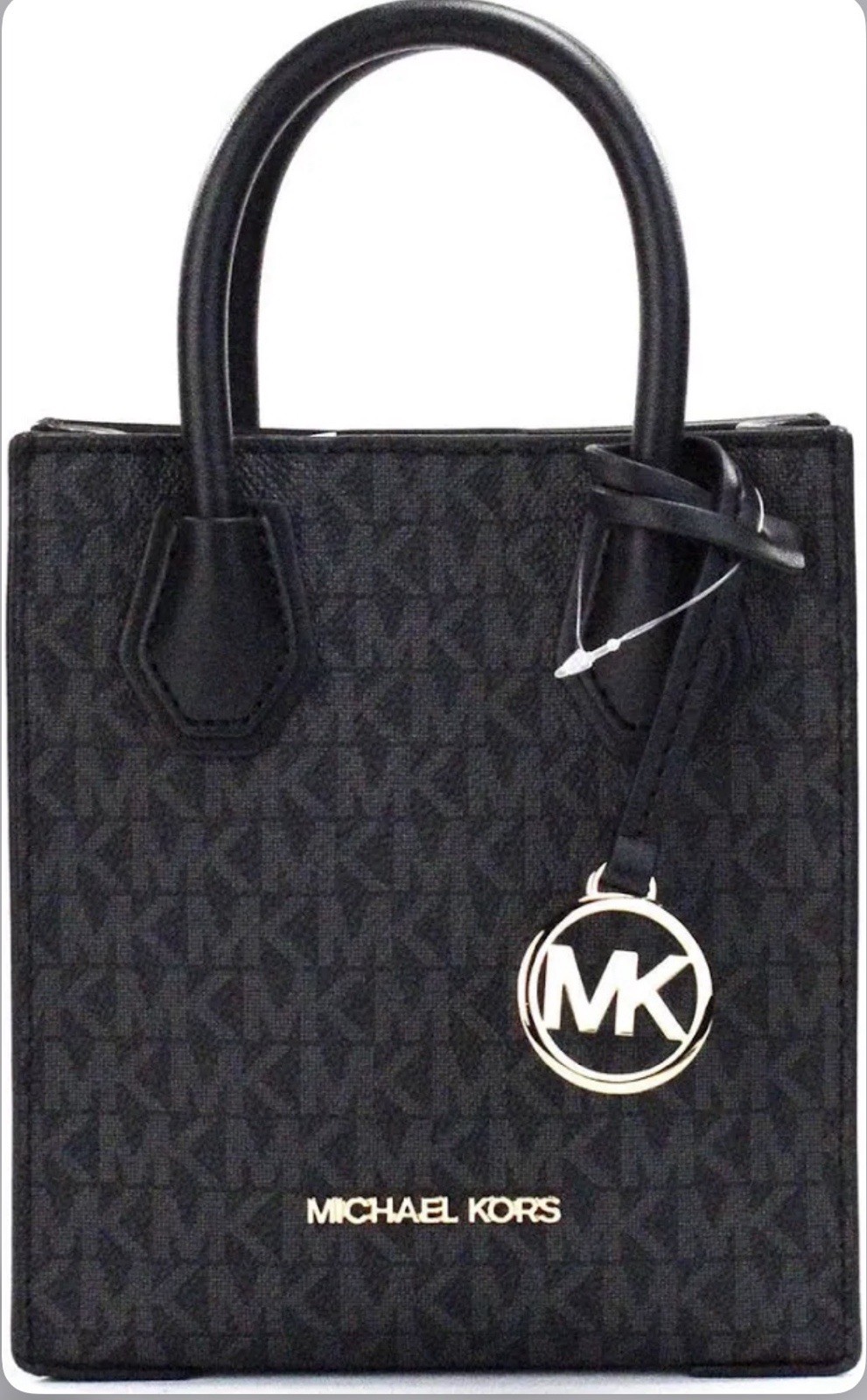 Michael Kors Mercer XS Signature PVC North South Shopper Crossbody Bag