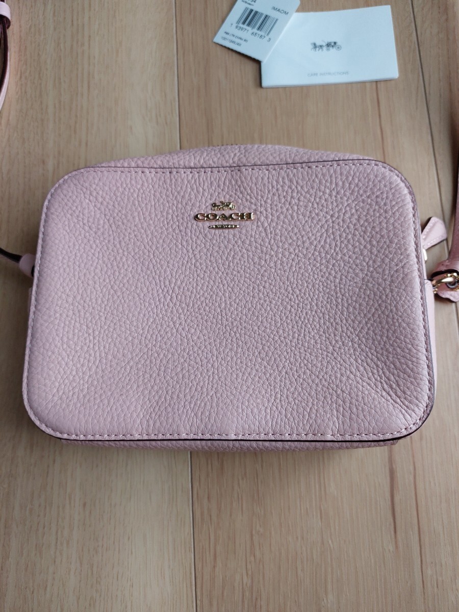 COACH Shoulder Bag Leather Mini Jamie Camera Bag True Pink