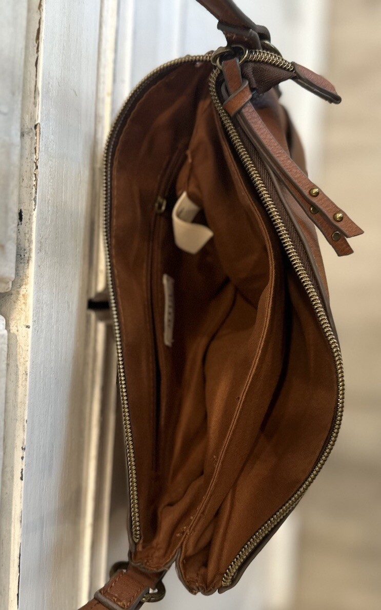 A.n.a Faux Leather Cross Body Purse Brown Small