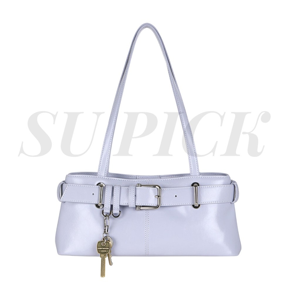 OSOI Brocle Mini Shoulder Bag Icy Blue Cow Leather Compact