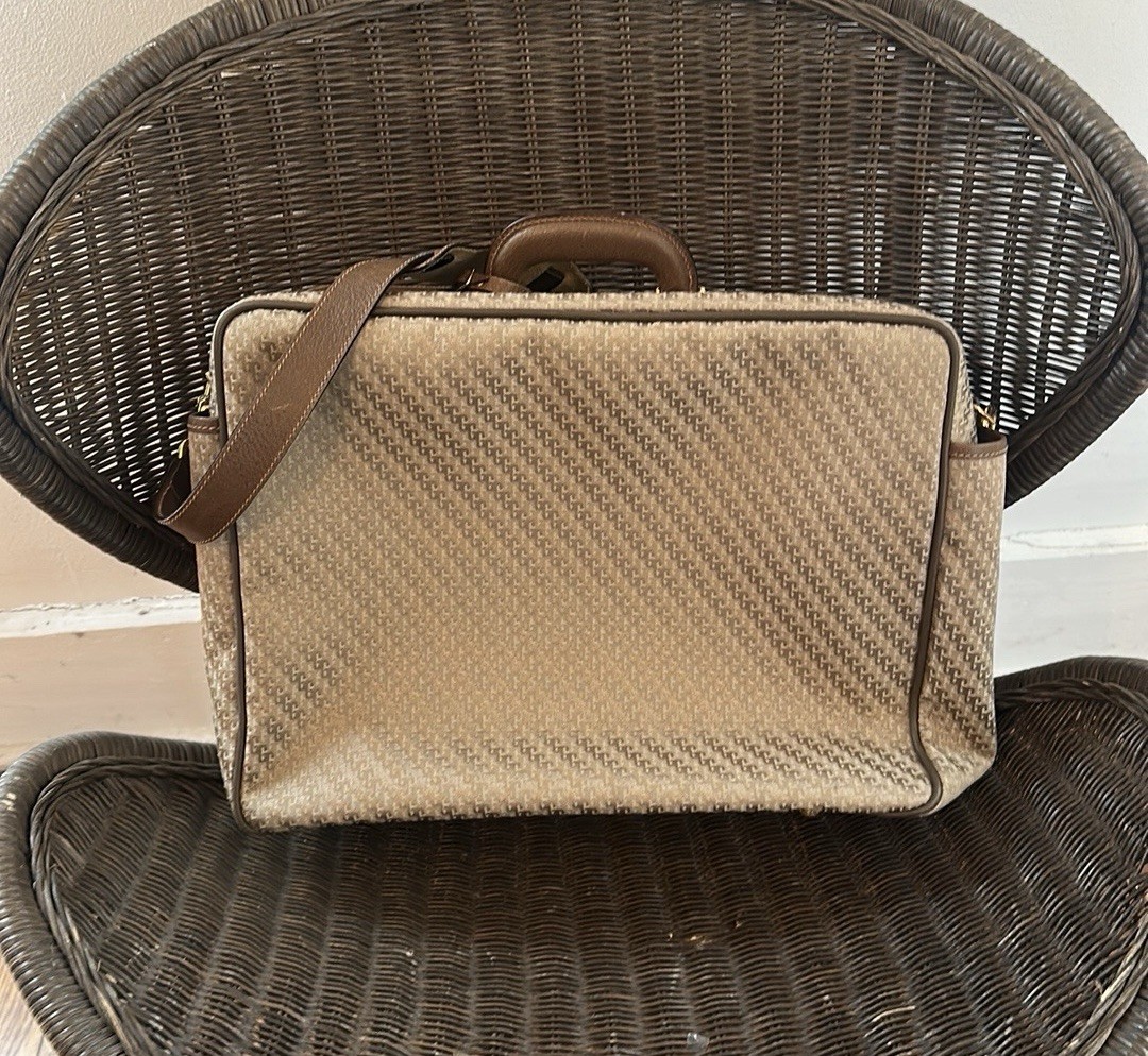 Vintage GUCCI GG Monogram Shoulder Travel Bag AUTHENTIC