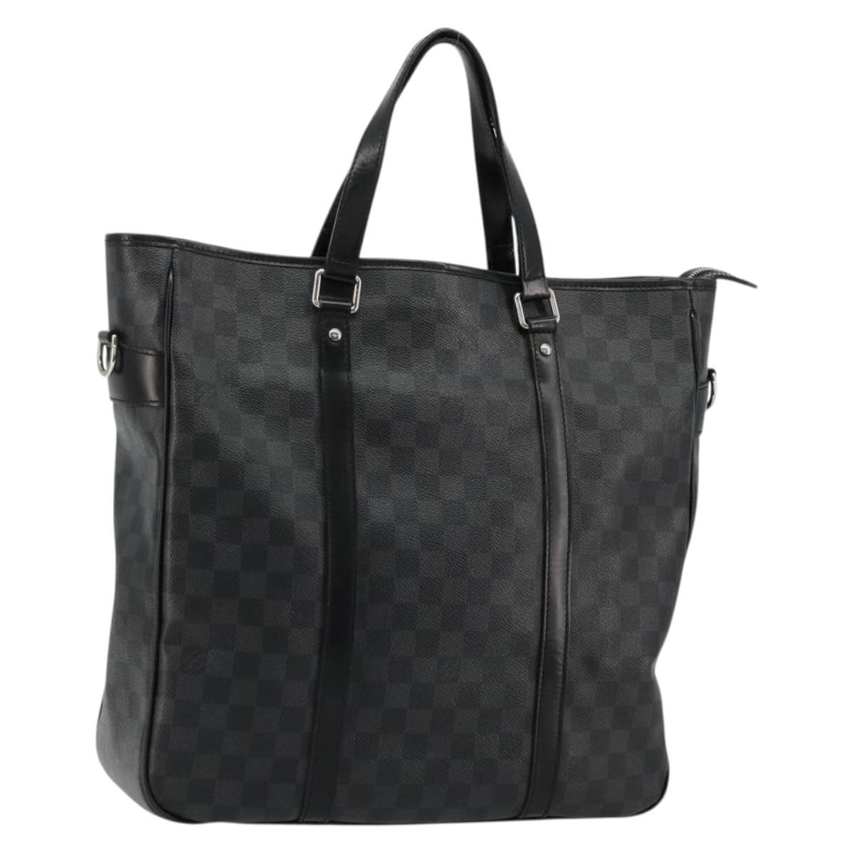 LOUIS VUITTON Damier Graphite Tadao PM Shoulder Bag 2way N41259 LV Auth bs35171