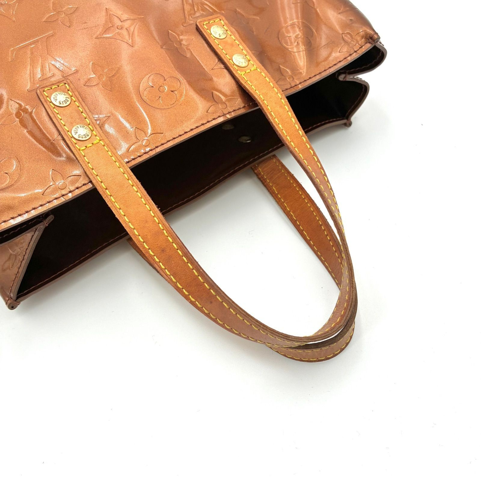 Auth LOUIS VUITTON Reade PM Vernis Hand Bag M91122 2Y6144