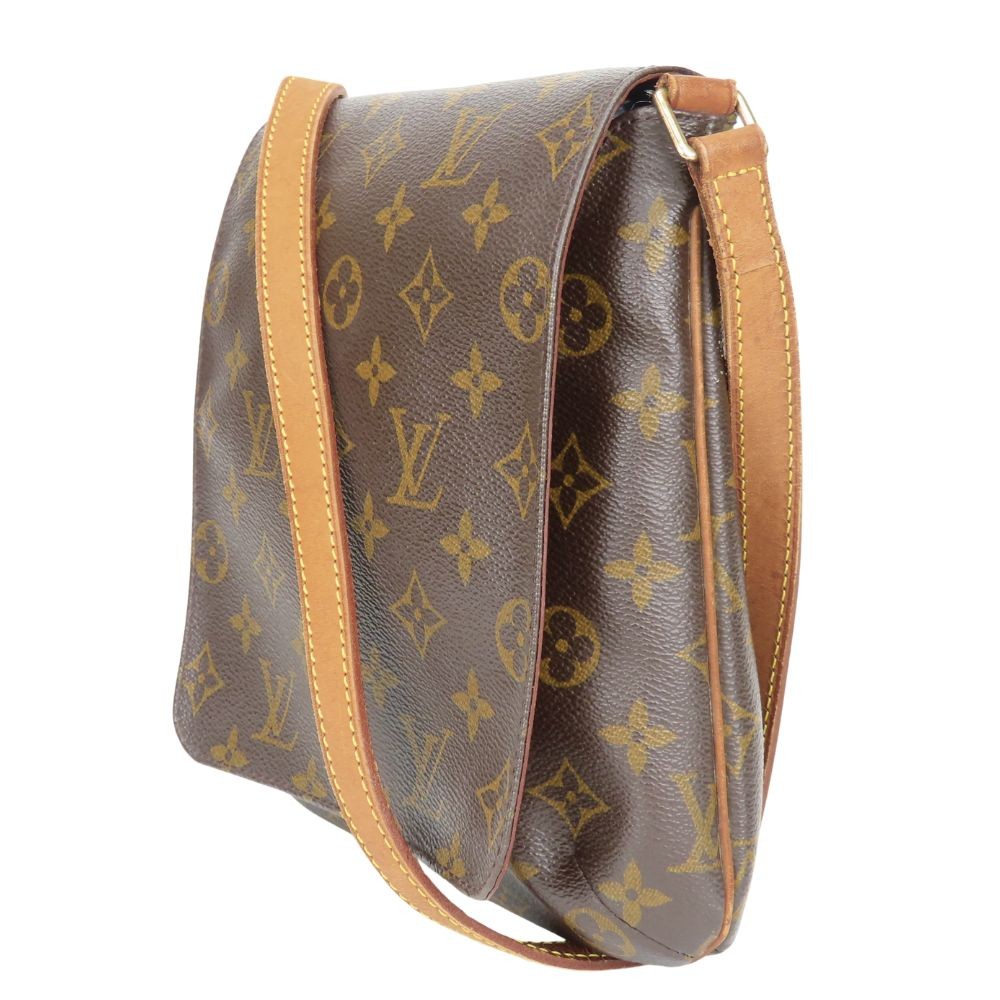 USED LOUIS VUITTON Shoulder Bag Mudget Salsa M51387 Monogram/Nume leather Br…