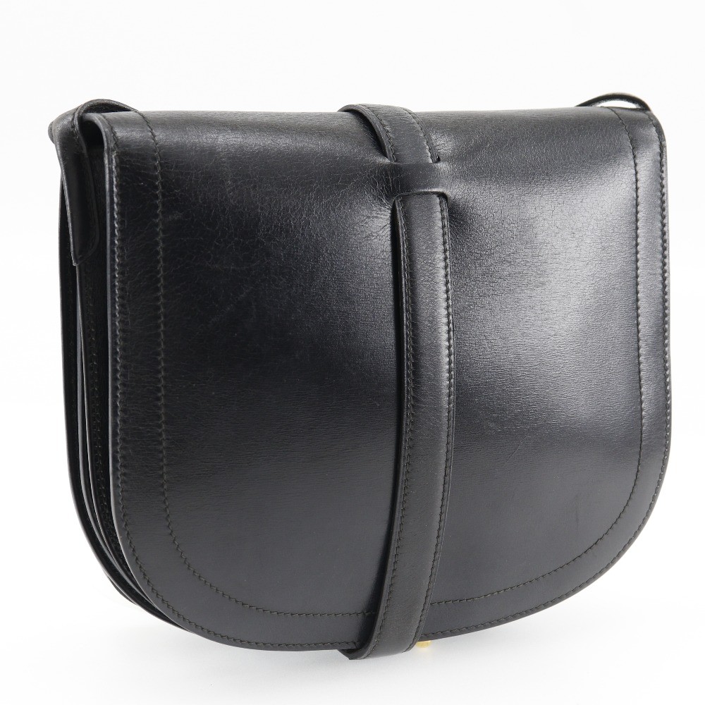 HERMES Gallopard Shoulder Bag Box carf Women