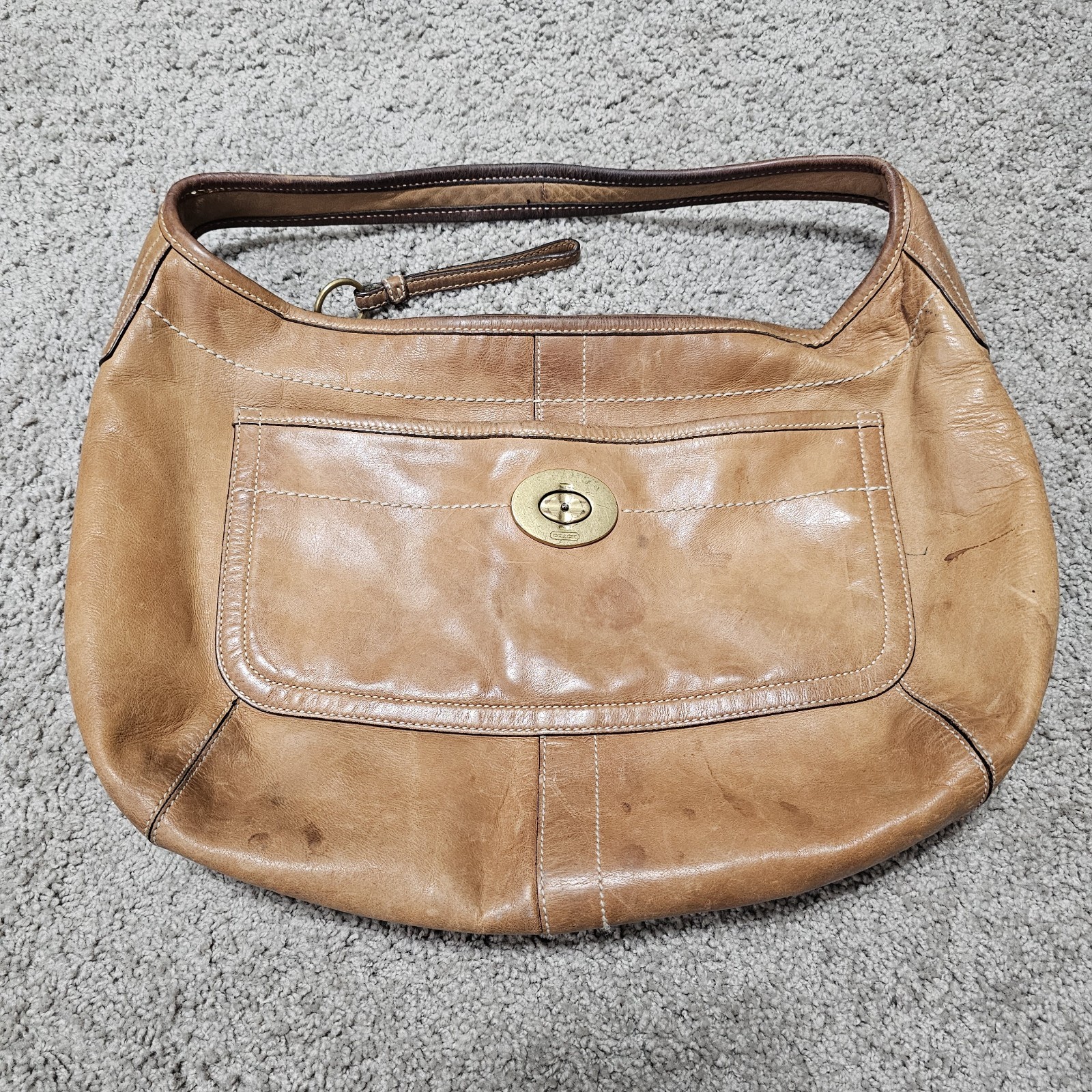 COACH Y2K Vintage Legacy Ergo Leather Shoulder Hobo Bag 10741 – As Is For Repair