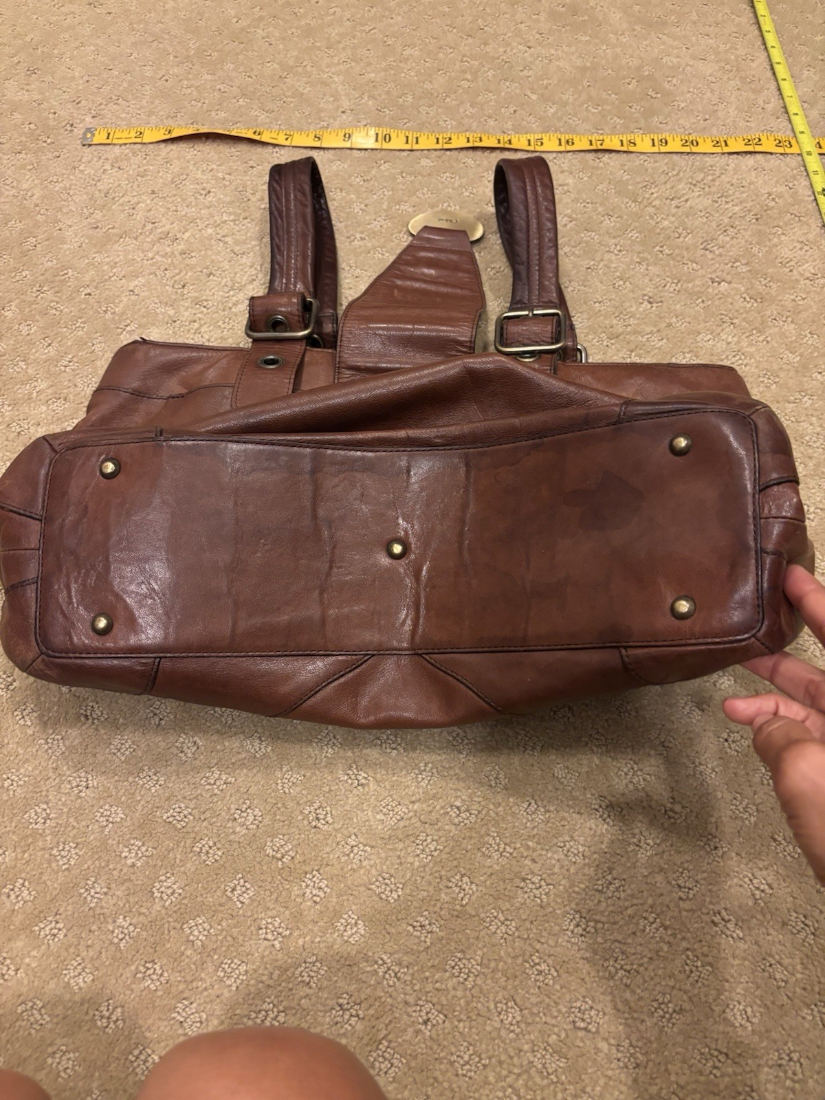 AUTHENTIC Brown Leather Vintage ‘Chloe’ Bag. No ‘made in’ tag. No serial #