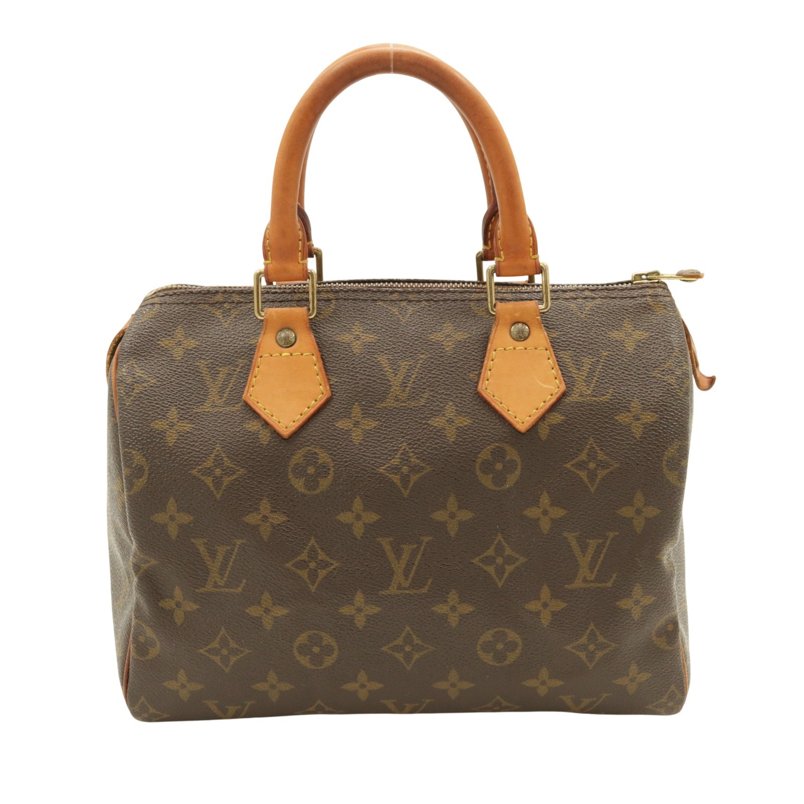 Auth Louis Vuitton M41528 Speedy 25 Hand bag Brown Monogram Serial SP0954