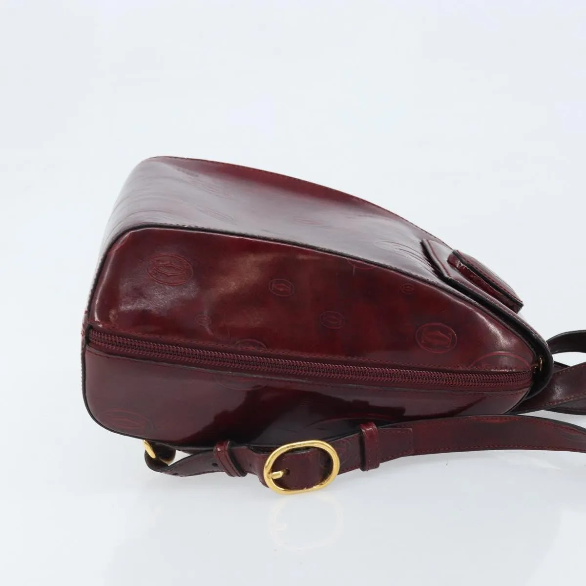 Cartier Happy Birthday Patent Leather Burgundy Patent_ Backpack