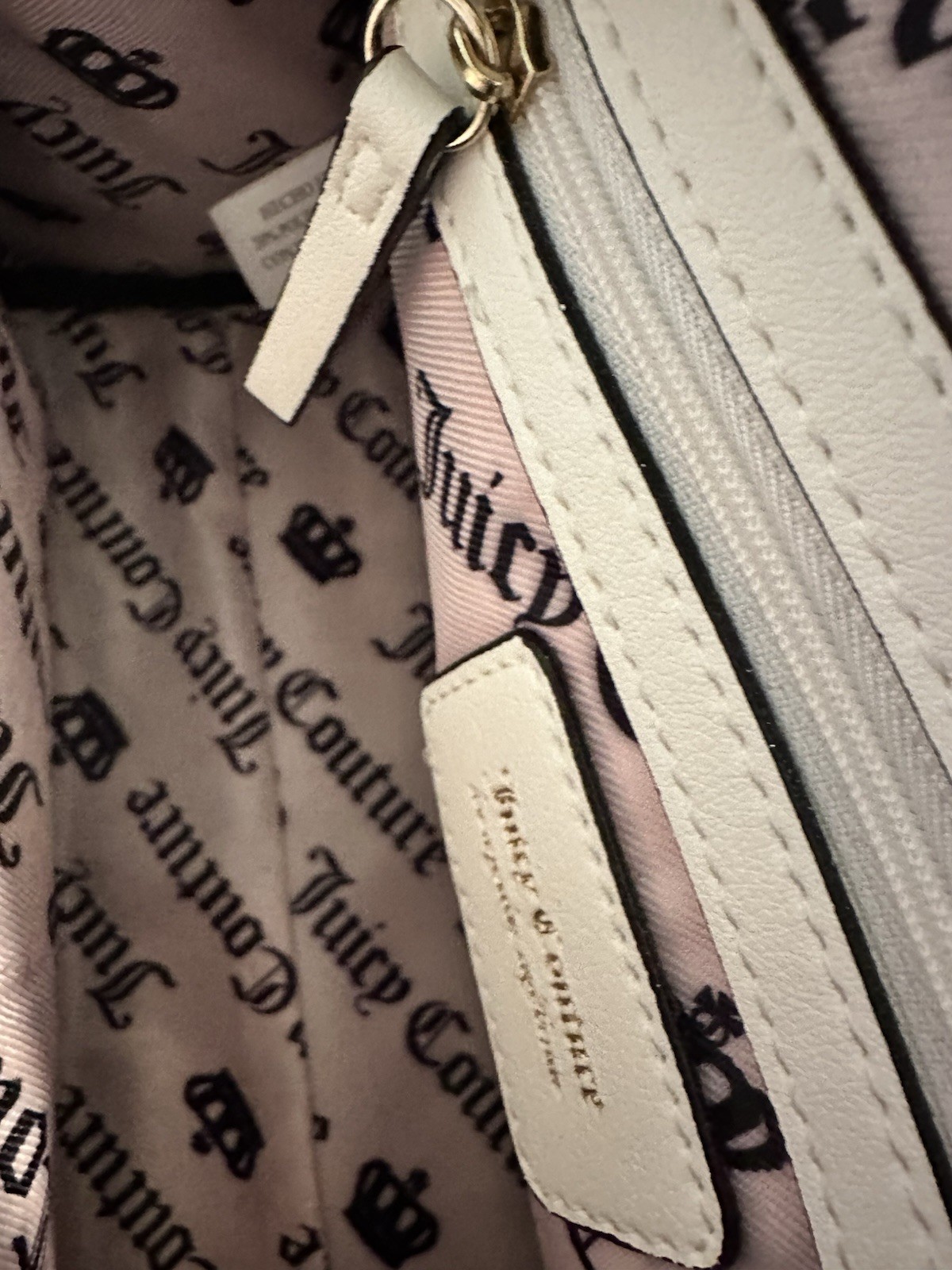 Juicy Couture Black And White Strawberry Satchel
