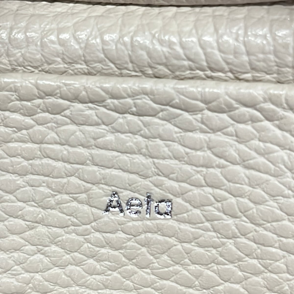Aeta Cream Leather Handbag