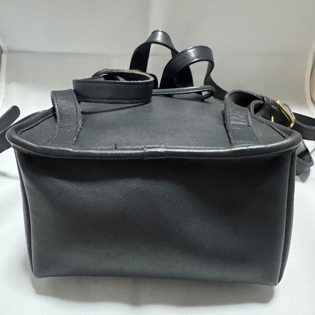 Vintage Old Coach 9960 Black Leather Bag Backpack Womens Handbag VTG Made in USA