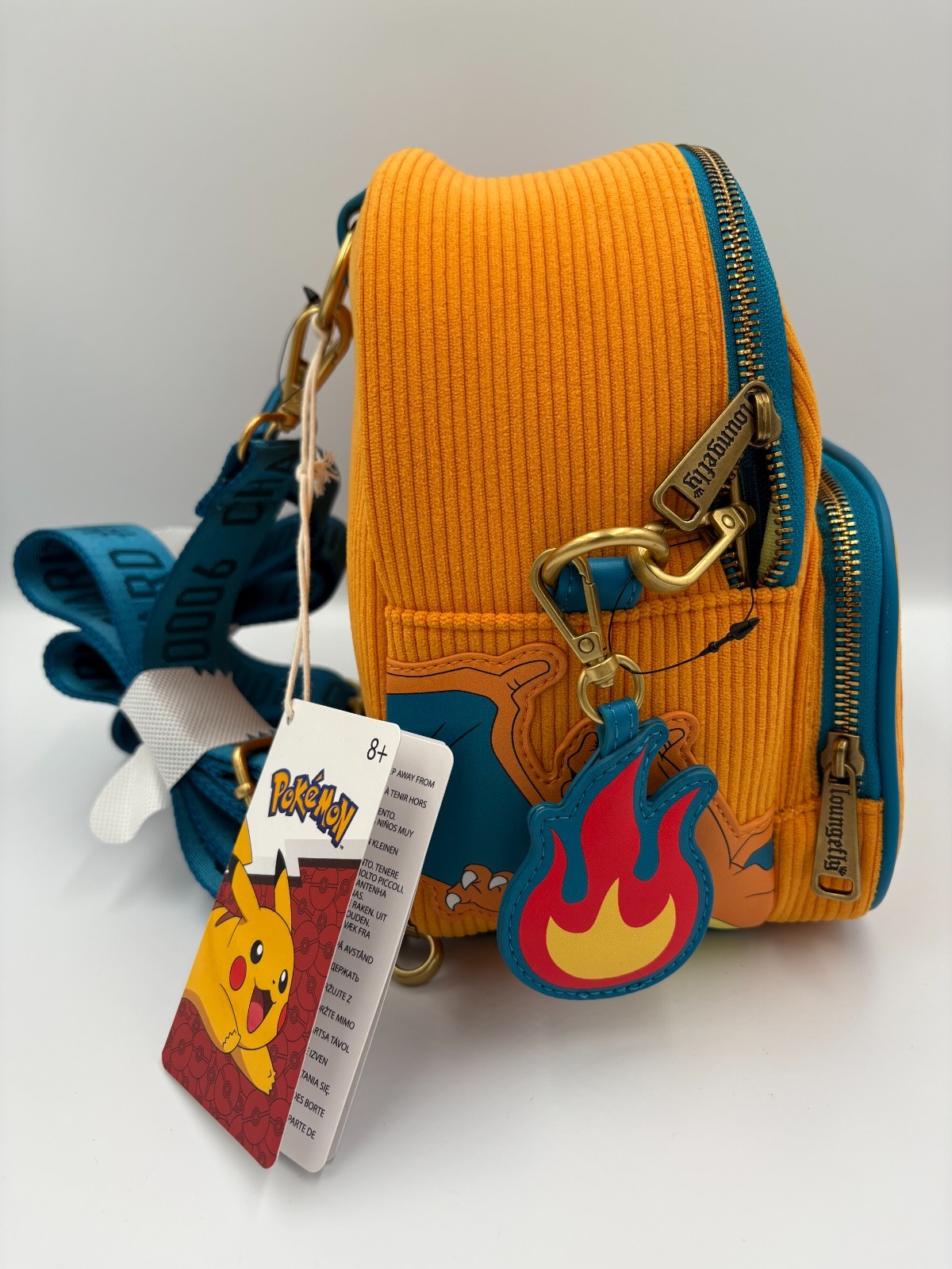 NEW Loungefly Pokemon Charizard Corduroy LIMITED EDITION Mini Backpack