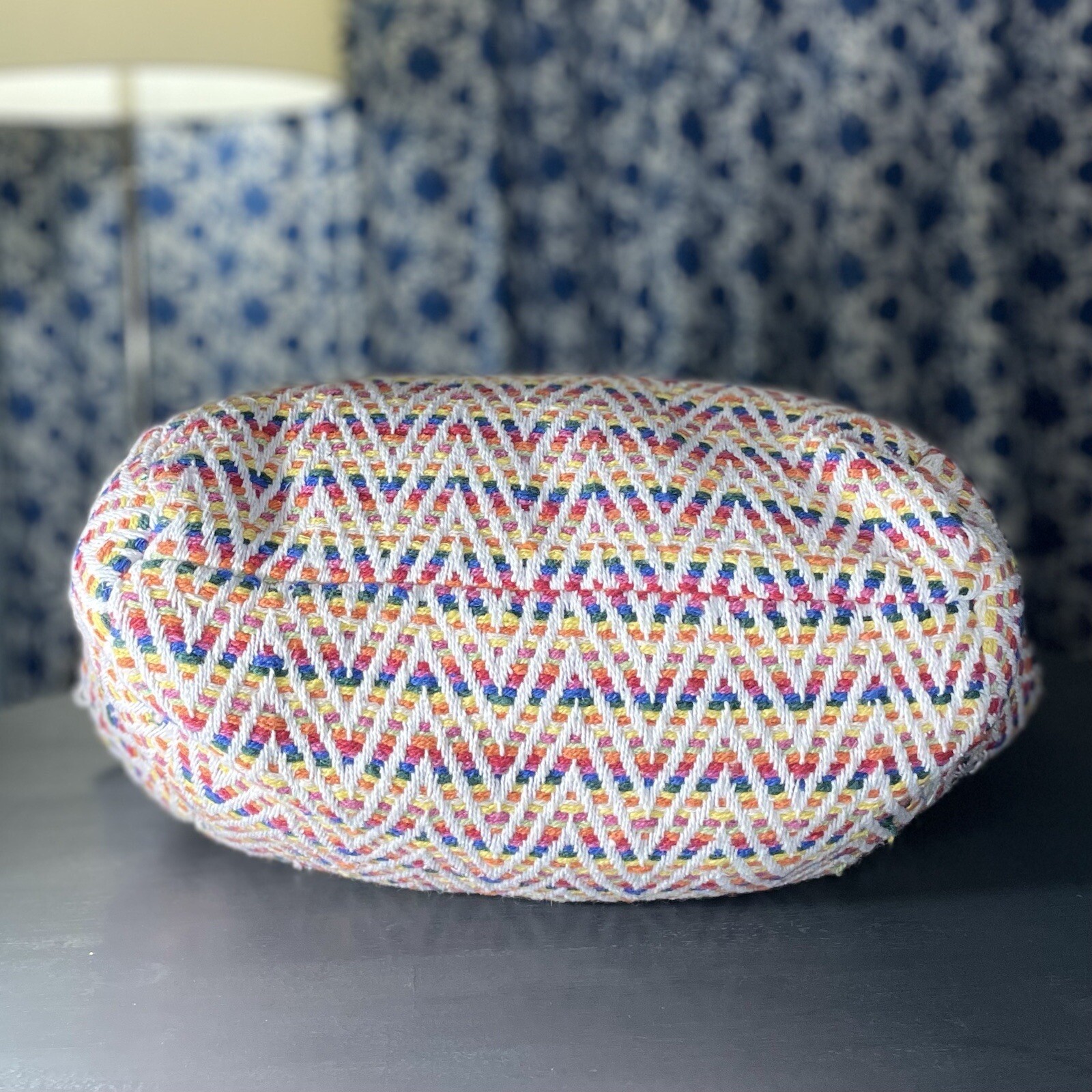 No Boundaries Caroline Aztec Boho Chevron Woven Beach Tote Bag