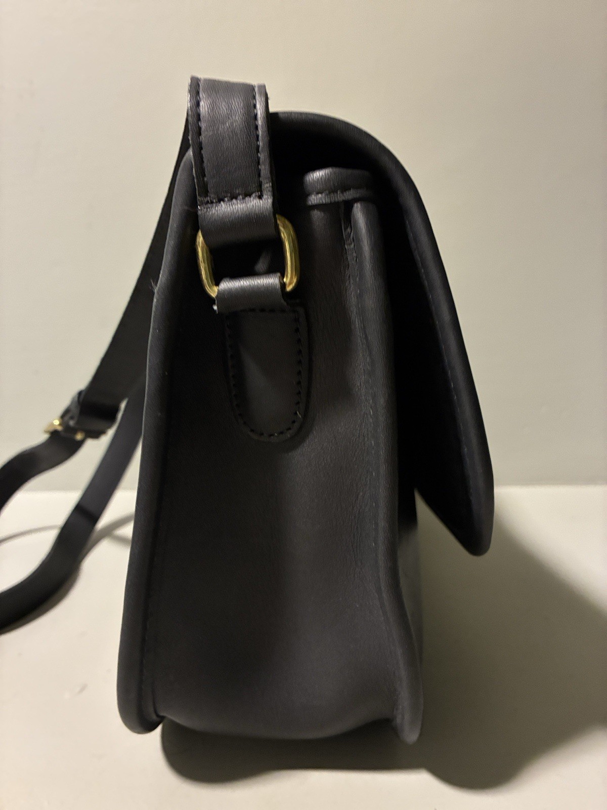 Vintage Coach Medium Black Crossbody Bag, Adjustable Strap