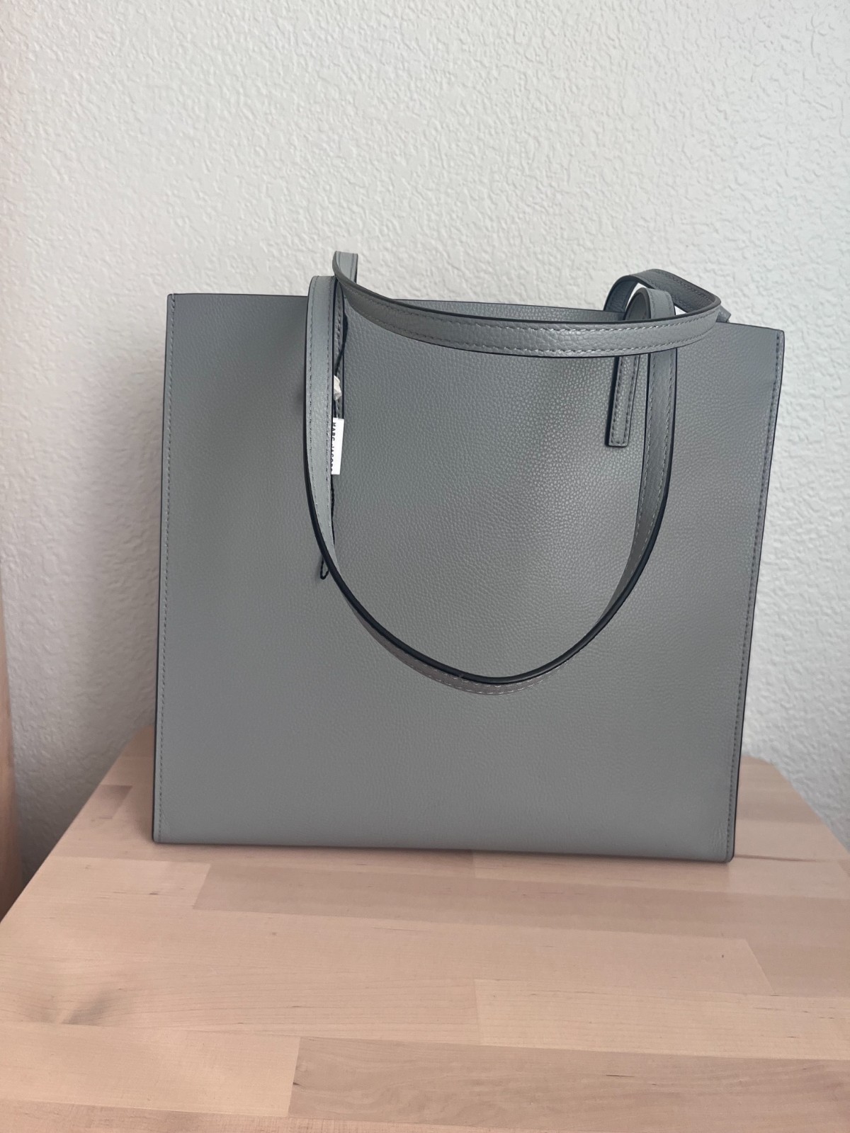 Marc Jacobs The Grind Leather Tote Bag ~NWOT~ Rock Grey