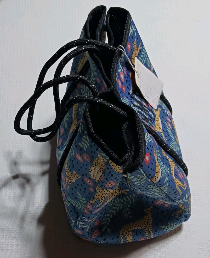 Marleylilly Monogramed Neoprene Tote Bag With A Leopard Print Design