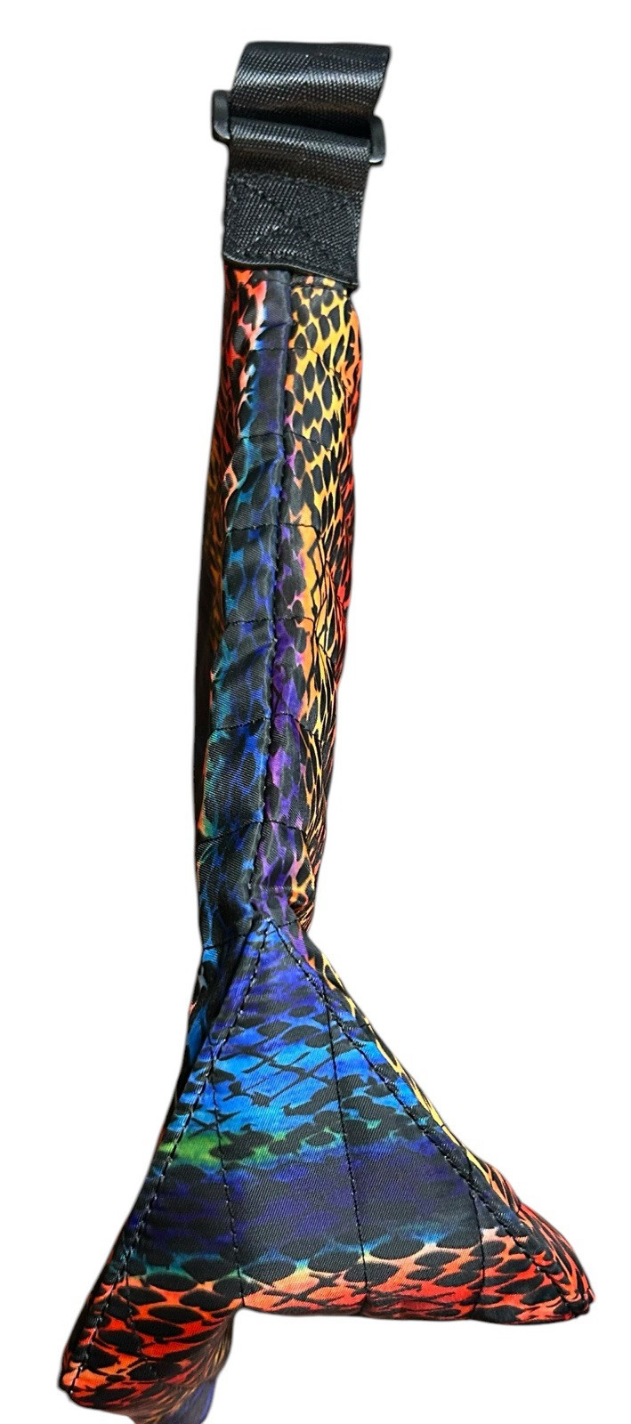 NWT Tahari Quilted Rainbow Snakeskin Print Recycled Shoulder Handbag Purse Women