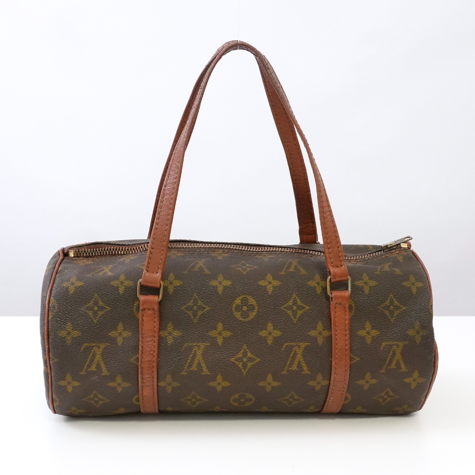 LOUIS VUITTON Monogram Papillon 30 M51385 Hand Bag Brown Auth #58880A