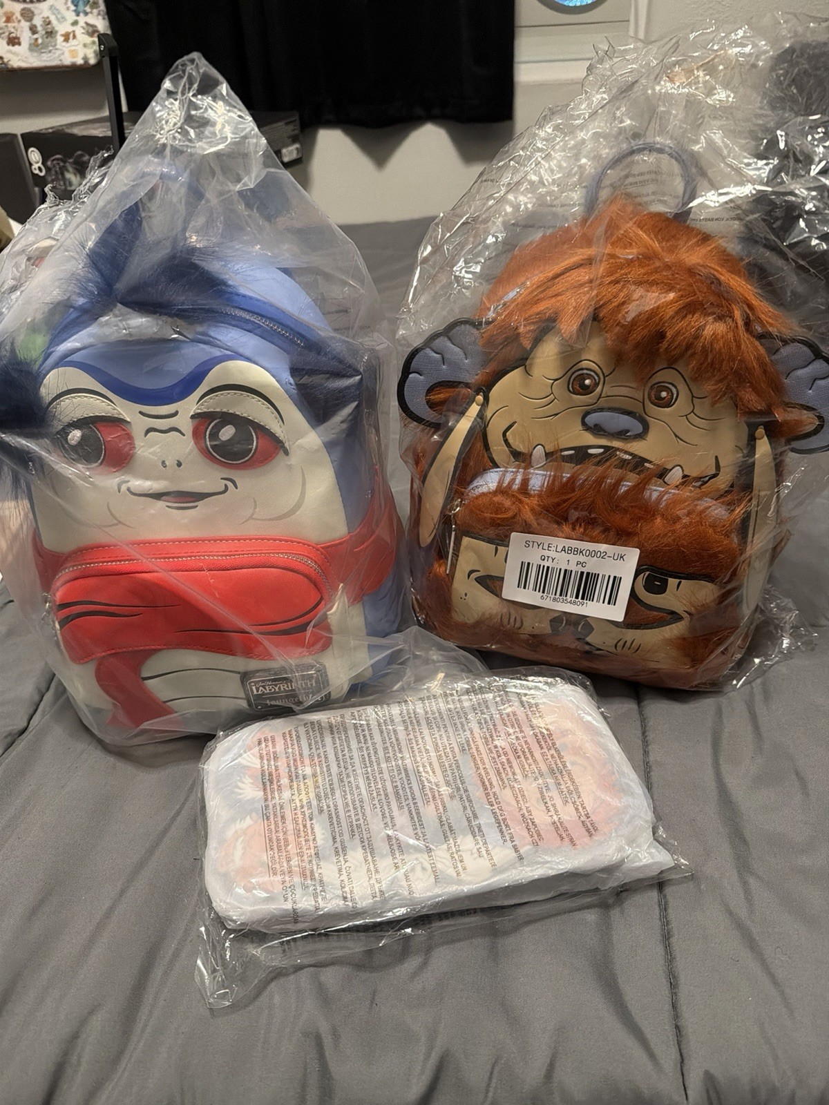 Loungefly Labyrinth Ludo and worm with wallet