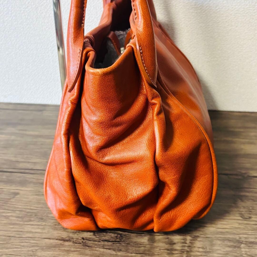 TSUCHIYA KABAN Tote bag Leather A4 Brown Authentic From Japan