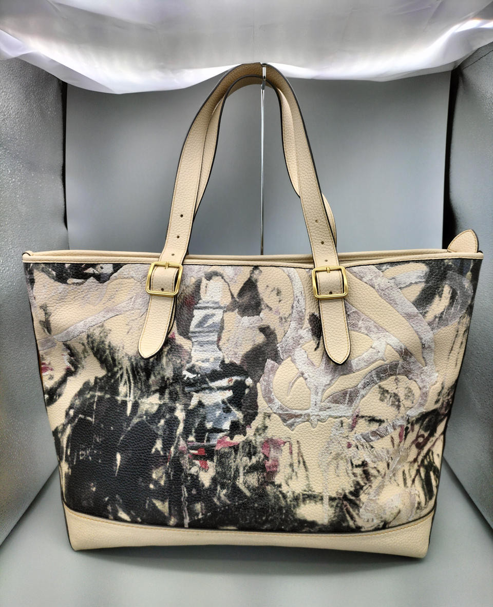 COACH x MINT+SERF Collaboration Carriage Tote Bag 19.69 x 12.99 x 2.76 inch