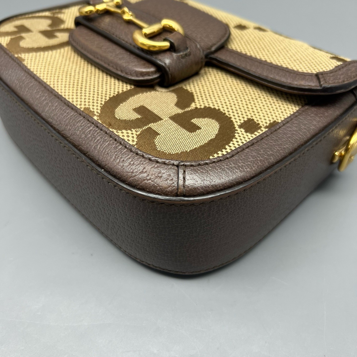 Gucci Horsebit 1955 Saddle Bag Single Shoulder Crossbody Bag Unisex 8x2x5.6 in